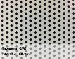 Лист перфорированный 0.75 1.074хL